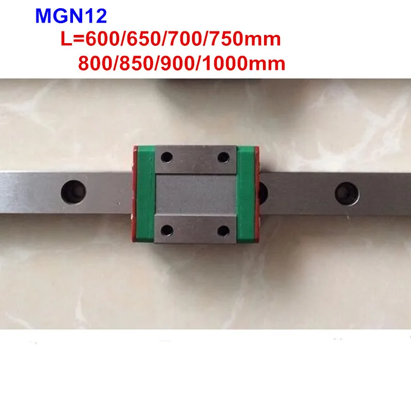 MGN12 linear rail guide 600mm 650mm 700mm 750mm 800mm 1000mm + MGN12 C or MGN12 H carriage for 3d printer
MGN12 linear rail guide 600mm 650mm 700mm 750mm 800mm 1000mm + MGN12 C or MGN12 H carriage for 3d printer