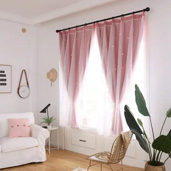 1 PC Hollowed Out Star Shading Window Blackout Curtain Drapes s for Living Room Princess Children Room Baby Kid's Room Curtain 
1 PC Hollowed Out Star Shading Window Blackout Curtain Drapes s for Living Room Princess Children Room Baby Kid's Room Curtain
