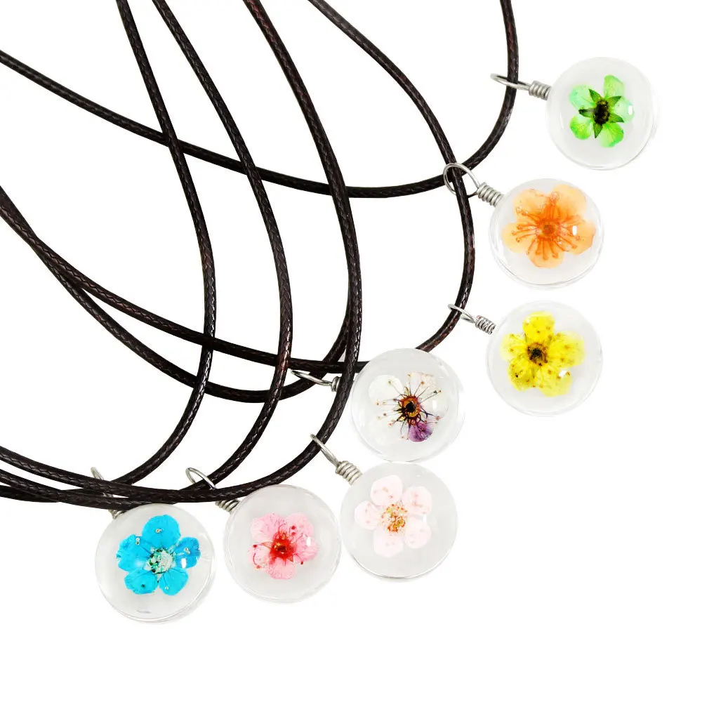 Multicolor Simple Terrarium Crystal Glass Ball Dried Flower Pendant Necklace Fashion Daffodil Rope Floating Locket Jewelry
Multicolor Simple Terrarium Crystal Glass Ball Dried Flower Pendant Necklace Fashion Daffodil Rope Floating Locket Jewelry