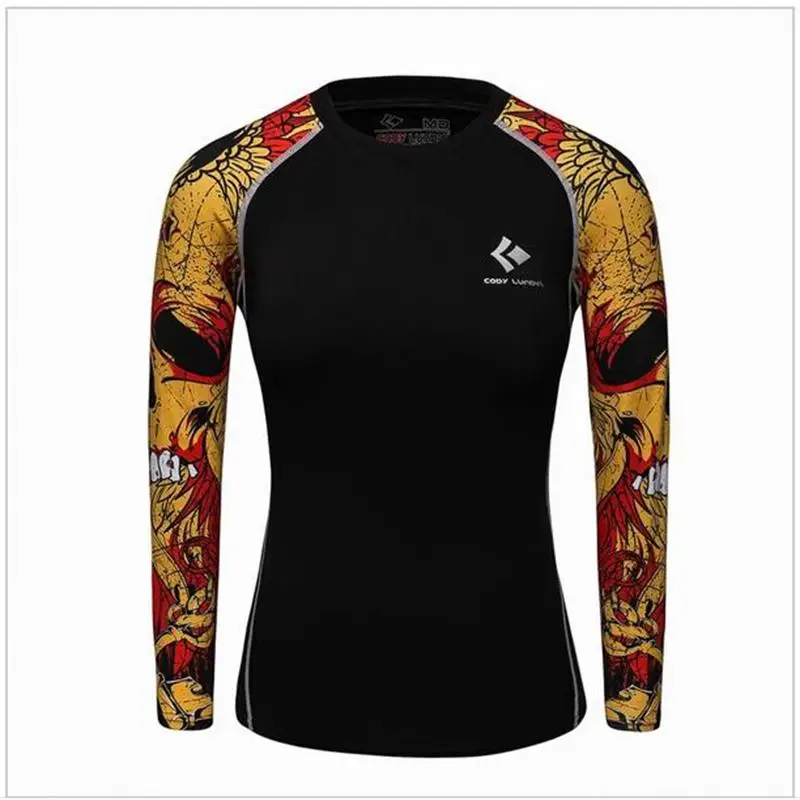 2017 New Women/girls Compression T-Shirts Long Sleeve 3D Print Tee Female Body Weight Lifting Workout Fitness Clothing
2017 New Women/girls Compression T-Shirts Long Sleeve 3D Print Tee Female Body Weight Lifting Workout Fitness Clothing