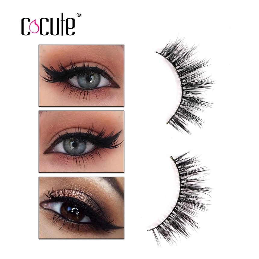 Cocute Top Quality 1 pair 3D Long Thick False Eyelash Extension Makeup Hand Made Beauty Mink Hair Fake Eyelashes
Cocute Top Quality 1 pair 3D Long Thick False Eyelash Extension Makeup Hand Made Beauty Mink Hair Fake Eyelashes