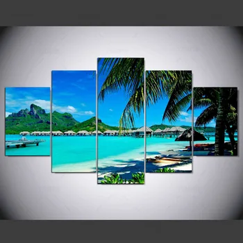 5 panel hd Beach Art print canvas art wall framed paintings for living room wall picture ny-1217
5 panel hd Beach Art print canvas art wall framed paintings for living room wall picture ny-1217