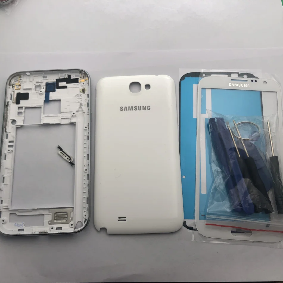 Full Housing Case Replacement spare Parts for Samsung Galaxy Note 2 II N7100 Middle Frame Bezel Back Cover + Front glass
Full Housing Case Replacement spare Parts for Samsung Galaxy Note 2 II N7100 Middle Frame Bezel Back Cover + Front glass