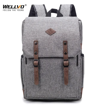 Wellvo Men's Canvas Patchwork Backpacks School Bag Large Capacity Laptop Shoulder Travel Bags For Male Mochila Escolar XA70WC
Wellvo Men's Canvas Patchwork Backpacks School Bag Large Capacity Laptop Shoulder Travel Bags For Male Mochila Escolar XA70WC