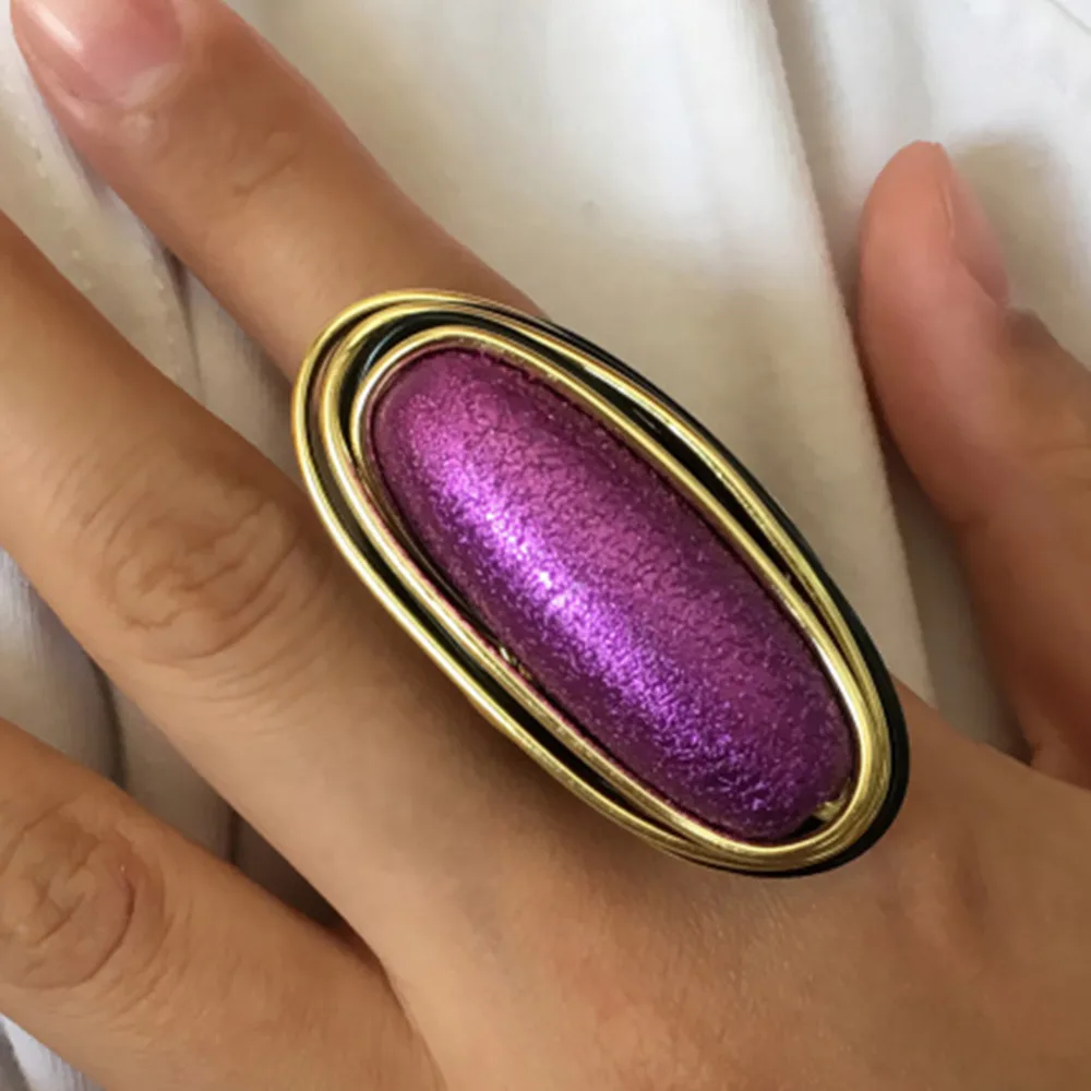 Bohemian Metal Wire Purple Acryl Big Rings For Women Statement Handmade Fashion Finger Rings Jewelry Accessories UKEN
Bohemian Metal Wire Purple Acryl Big Rings For Women Statement Handmade Fashion Finger Rings Jewelry Accessories UKEN