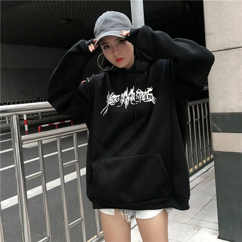 Autumn Sweatshirts Women 2018 Hooeded Sweatshirt Casual BF Style Long Sleeve Pullover Streetwear Pocket Cotton Blend Hoodies
Autumn Sweatshirts Women 2018 Hooeded Sweatshirt Casual BF Style Long Sleeve Pullover Streetwear Pocket Cotton Blend Hoodies