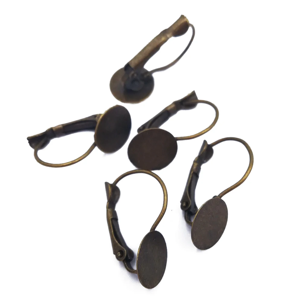 Wholesale Lot 1000picece Antique Bronze 19*12mm French Leverback Earring Hooks 10mm Flat Pad Blacks FEH02
Wholesale Lot 1000picece Antique Bronze 19*12mm French Leverback Earring Hooks 10mm Flat Pad Blacks FEH02