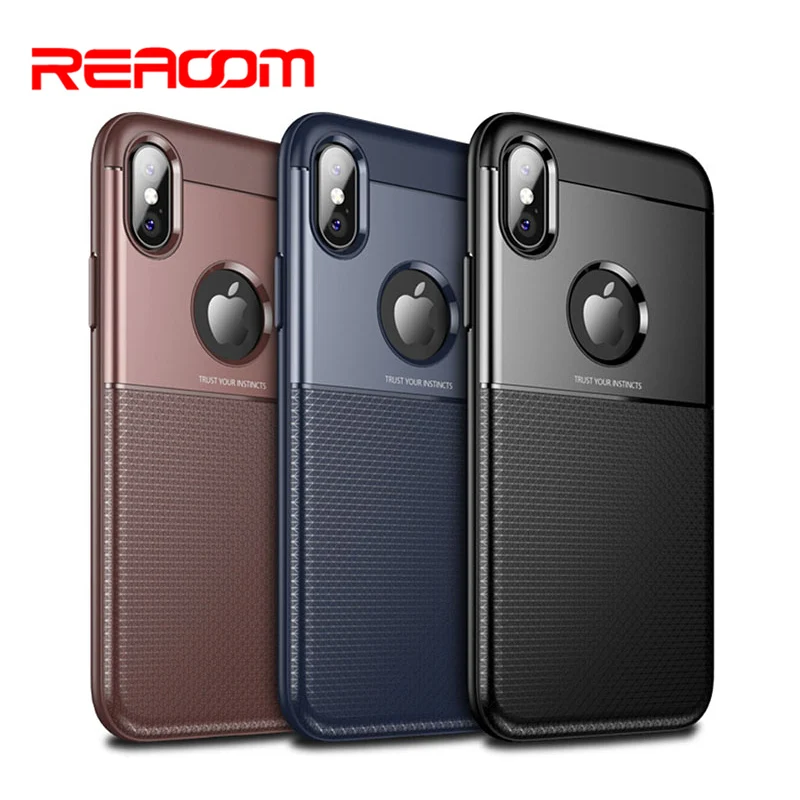 Reaoom Phone Case for iPhone X Armor Back Cover for iPhoneX 10 Texture Toughness Shockproof Soft Silicone PC hard Coque Capa
Reaoom Phone Case for iPhone X Armor Back Cover for iPhoneX 10 Texture Toughness Shockproof Soft Silicone PC hard Coque Capa