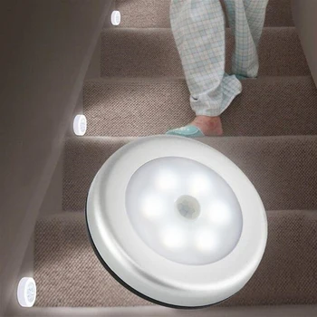 1Pcs 6LED PIR Body Motion Sensor Wall light Led night light Battery for Closet, Stairs, Basement Hallway Wall Cabinet luminarias
1Pcs 6LED PIR Body Motion Sensor Wall light Led night light Battery for Closet, Stairs, Basement Hallway Wall Cabinet luminarias