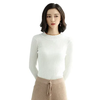 OL Style Knitted Pullovers Women Sweaters 2018 New Autumn Long Sleeve Golden O Neck Fashion Pullover Pull Femme Woman Knit Tops
OL Style Knitted Pullovers Women Sweaters 2018 New Autumn Long Sleeve Golden O Neck Fashion Pullover Pull Femme Woman Knit Tops