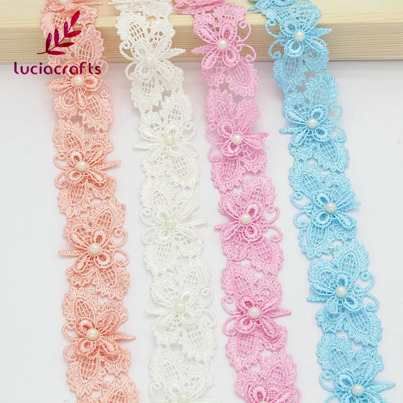 Lucia crafts 1 yard 3cm Beaded Lace Fabric Trim Ribbons DIY Sewing Handmade Garment headdress Materials N0511
Lucia crafts 1 yard 3cm Beaded Lace Fabric Trim Ribbons DIY Sewing Handmade Garment headdress Materials N0511