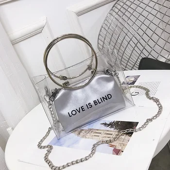 ABDB-Fashion Women Bag Set Transparent Shoulder Bag+Clutch For Teenage Girls Fashion Jelly Crossbody Bag Circle Handle Tote
ABDB-Fashion Women Bag Set Transparent Shoulder Bag+Clutch For Teenage Girls Fashion Jelly Crossbody Bag Circle Handle Tote