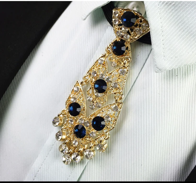 Модные Элегантные галстуки-бабочки с бриллиантами для джентльменов