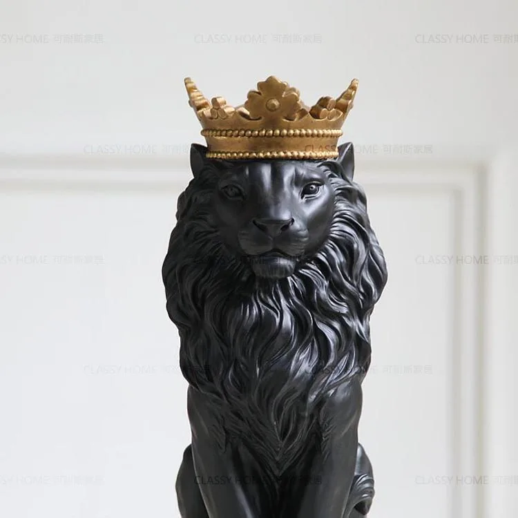Black creative resin lion king statues home decor crafts room decoration objects vintage ornament resin animal figurines gifts
Black creative resin lion king statues home decor crafts room decoration objects vintage ornament resin animal figurines gifts