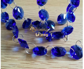 8M/Lot Dark Blue Color Glass Crystal Garlands, 14mm Octagonal Crystal Strands, Home Wedding Party Christmas Decoration, FreeShip
8M/Lot Dark Blue Color Glass Crystal Garlands, 14mm Octagonal Crystal Strands, Home Wedding Party Christmas Decoration, FreeShip