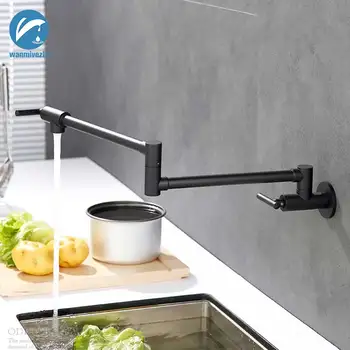 Kitchen Faucet Wall Mounted Bathroom Basin Faucet One Hole Cold Water Washing Tap Rotate Folding Spout Brass Vanity Sink Crane
Kitchen Faucet Wall Mounted Bathroom Basin Faucet One Hole Cold Water Washing Tap Rotate Folding Spout Brass Vanity Sink Crane