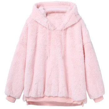 Faux Fur Coat Women Winter Jacket Fashion Fur Hooded Oversize Warm Trend Fleece Fur Outerwear Winter Female Coats Pullover
Faux Fur Coat Women Winter Jacket Fashion Fur Hooded Oversize Warm Trend Fleece Fur Outerwear Winter Female Coats Pullover