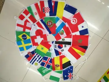 Euro free shipping 14 * 21 cm a banner polyester string 24 countries flag / 2018 France5 meters long
Euro free shipping 14 * 21 cm a banner polyester string 24 countries flag / 2018 France5 meters long