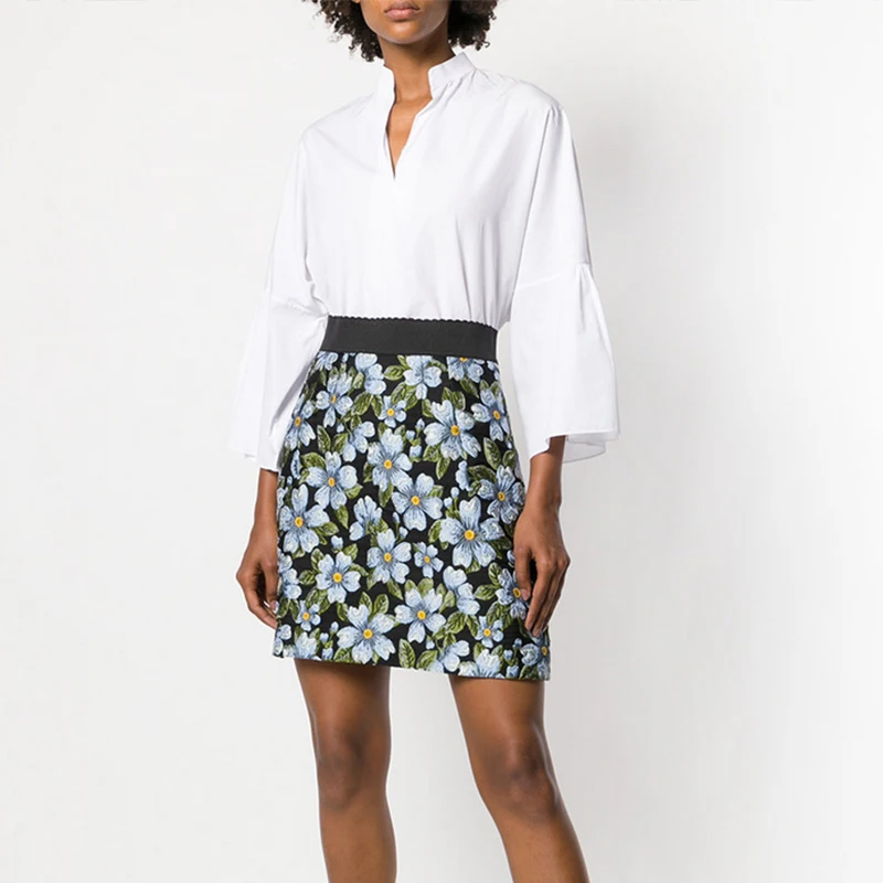 2019 Winter Vintage Floral Print Women Mini Skirt Vesitidos Runway Designer Elactic Waist Ladies Christmas A Line Skirt Clothing
2019 Winter Vintage Floral Print Women Mini Skirt Vesitidos Runway Designer Elactic Waist Ladies Christmas A Line Skirt Clothing