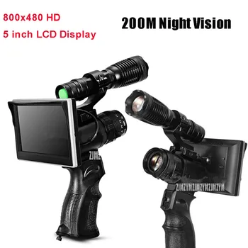 WG5014 200M Night Vision Camera NV Spotter IR Laser Flashlight 50mm Lens 5inch LCD Hunting Night Vision Scope Security Camera
WG5014 200M Night Vision Camera NV Spotter IR Laser Flashlight 50mm Lens 5inch LCD Hunting Night Vision Scope Security Camera