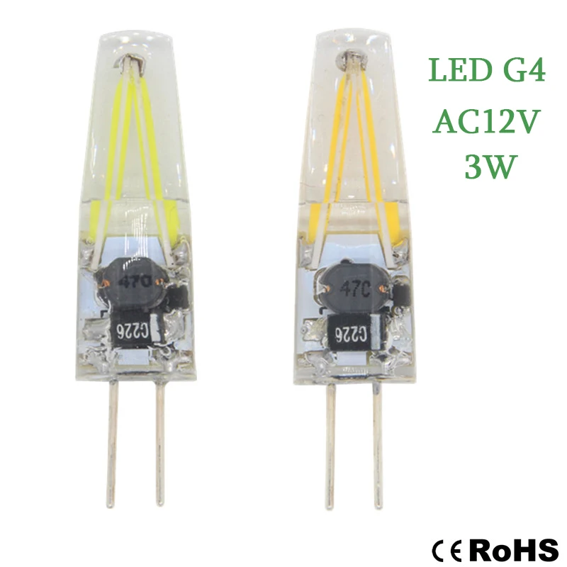 LAIMAIK AC DC 12V LED COB G4 Lamp 3W LED Bulb G4 Filament COB LED G4 Lamp Bombillas LED G4 Candle Spotlight Replace Halogen Lamp
LAIMAIK AC DC 12V LED COB G4 Lamp 3W LED Bulb G4 Filament COB LED G4 Lamp Bombillas LED G4 Candle Spotlight Replace Halogen Lamp