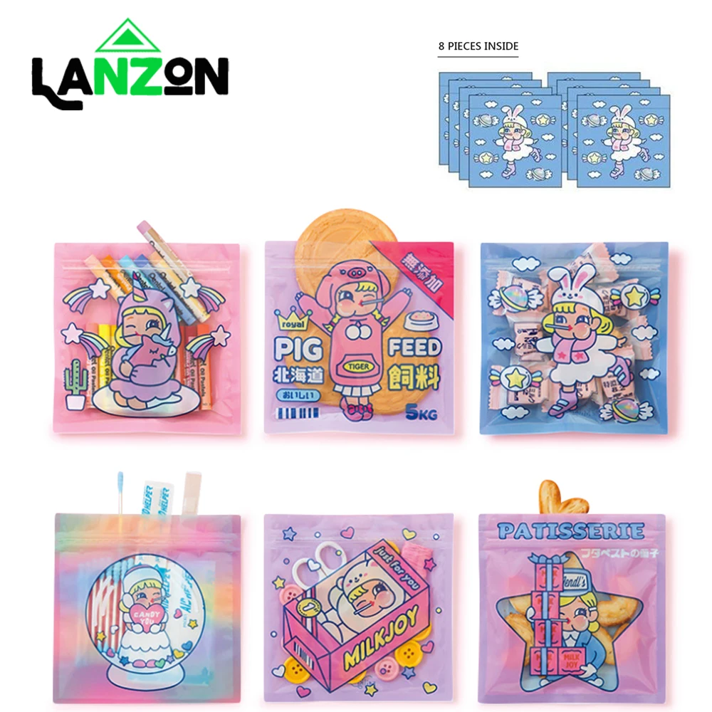 8pcs Cute Cartoon Korea Printed Coin Purse Unicorn Teddy Crystal Transparent Jelly Rabinbow Storage bag Food Sealed bags
8pcs Cute Cartoon Korea Printed Coin Purse Unicorn Teddy Crystal Transparent Jelly Rabinbow Storage bag Food Sealed bags