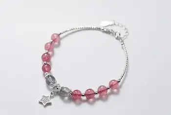 7mm 100% Real. 925 Sterling Silver Jewelry Natural Moonstone &Rose Strawberry Quartz Stone Star cz Bangle Cuff Bracelet GTLS660
7mm 100% Real. 925 Sterling Silver Jewelry Natural Moonstone &Rose Strawberry Quartz Stone Star cz Bangle Cuff Bracelet GTLS660