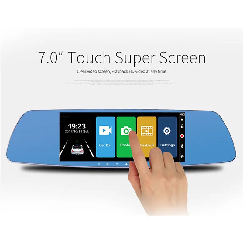 7 Inch Touch Screen Dash Cam Car DVR Traffic Recorder High Definition Dual Lens HD 1080P Double Recorders Reversing Images
7 Inch Touch Screen Dash Cam Car DVR Traffic Recorder High Definition Dual Lens HD 1080P Double Recorders Reversing Images