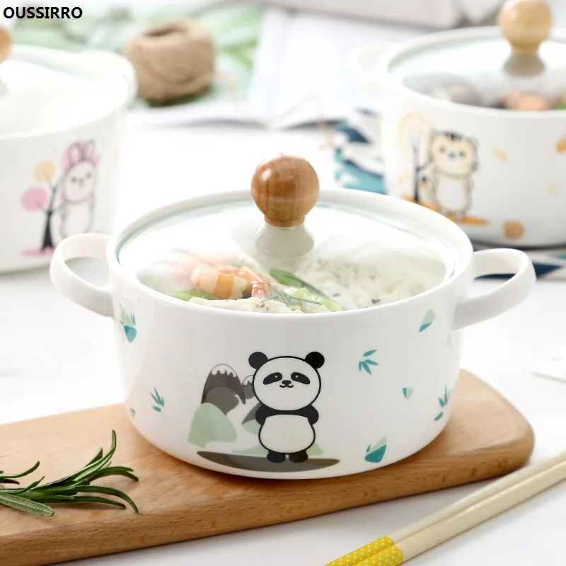 OUSSIRRO Cartoon Creative Instant Noodles Bowl With Lid Ceramic Bowl Cute student Job Bowl Soup Bowl
OUSSIRRO Cartoon Creative Instant Noodles Bowl With Lid Ceramic Bowl Cute student Job Bowl Soup Bowl