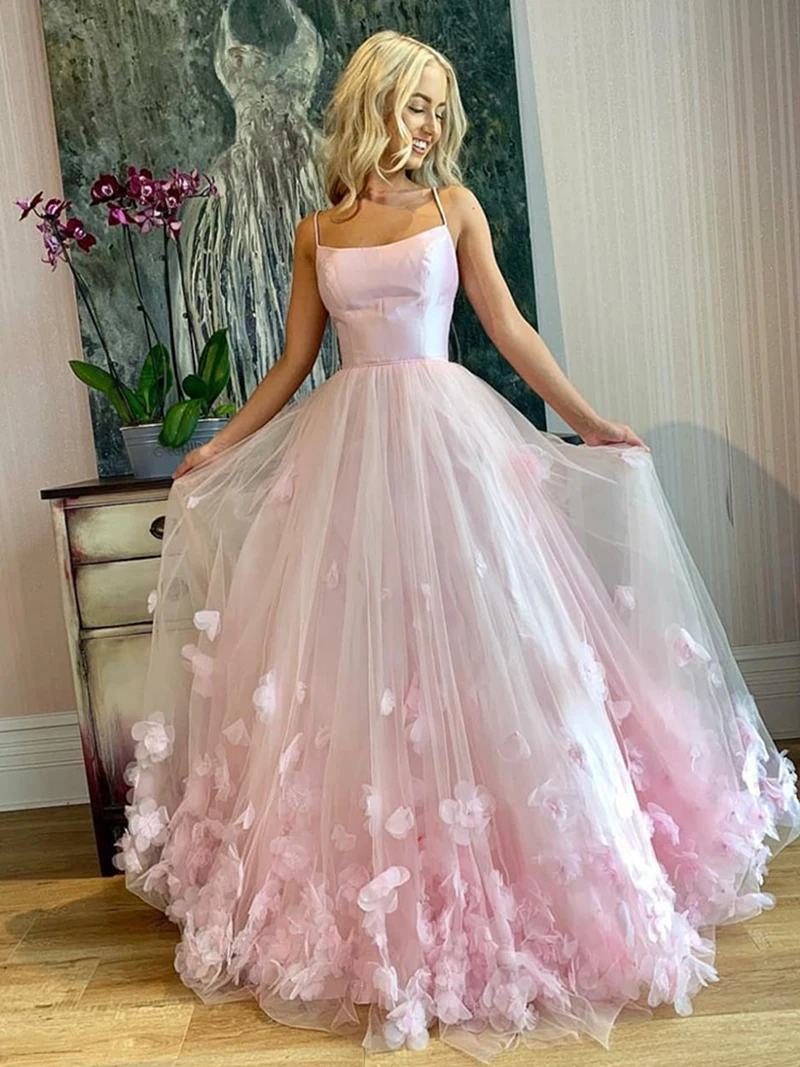 Verngo Tulle With Flower Evening Dress Spaghetti Strap Formal Dress Custom Size Party Gown Abiye Gece Elbisesi
Verngo Tulle With Flower Evening Dress Spaghetti Strap Formal Dress Custom Size Party Gown Abiye Gece Elbisesi