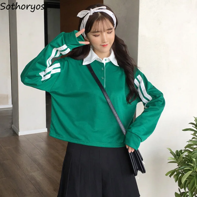 T-shirt Womens Stand Collar Striped Short Loose Kawaii Long Sleeve Thin All-match Tees Womens Trendy Korean Style Harajuku Chic
T-shirt Womens Stand Collar Striped Short Loose Kawaii Long Sleeve Thin All-match Tees Womens Trendy Korean Style Harajuku Chic
