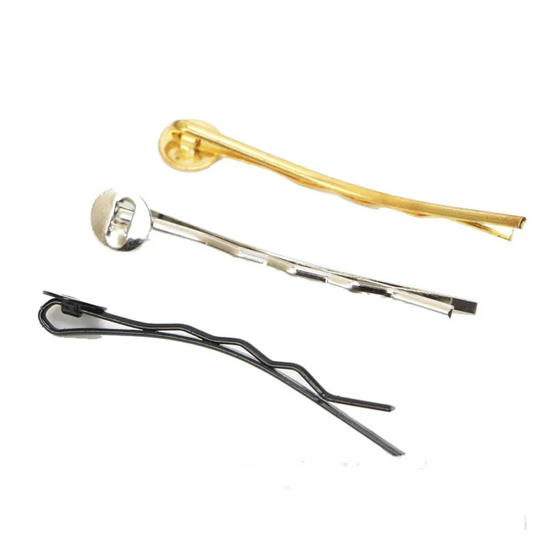 20pcs 45mm Hair Clip Setting Rhodium Gold Black color Diy Hair Clips Blank Hairpin Base Fit 7/8mm Cabochon Cameo Blanks
20pcs 45mm Hair Clip Setting Rhodium Gold Black color Diy Hair Clips Blank Hairpin Base Fit 7/8mm Cabochon Cameo Blanks