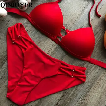 Sexy Red Bikini High Waist Swimwear Push Up 2 Pieces Swimsuit Triangle Women 2019 Bathing Suit Brazilian Bikini Set Body Suit
Sexy Red Bikini High Waist Swimwear Push Up 2 Pieces Swimsuit Triangle Women 2019 Bathing Suit Brazilian Bikini Set Body Suit