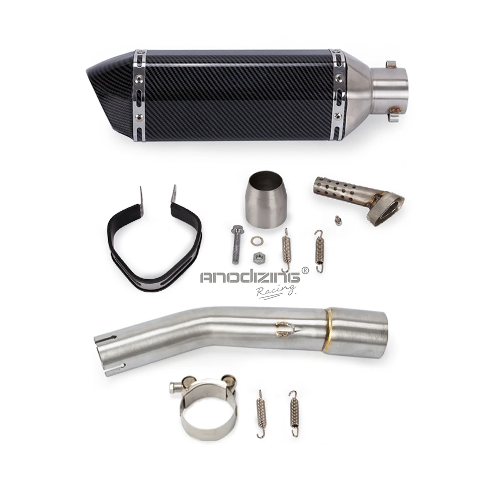 For Suzuki GSX250 250R 2016-20 Exhaust System Muffler Tip Slip On Link Mid Pipe