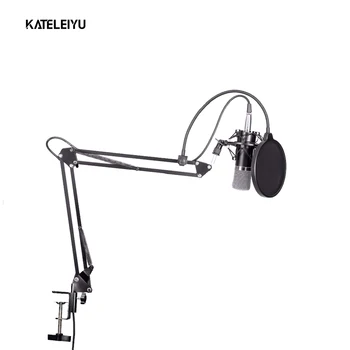 BM-800 Studio Broadcast Recording Condenser Microphone Adjustable Suspension Scissor Arm Bracket Mounting Clip Kit Microphone
BM-800 Studio Broadcast Recording Condenser Microphone Adjustable Suspension Scissor Arm Bracket Mounting Clip Kit Microphone