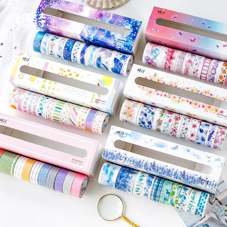 10 pcs/1 lot Washi Masking Tapes Sugar poetry color diary Decorative Adhesive Scrapbooking DIY Paper Japanese Stickers 3m
10 pcs/1 lot Washi Masking Tapes Sugar poetry color diary Decorative Adhesive Scrapbooking DIY Paper Japanese Stickers 3m