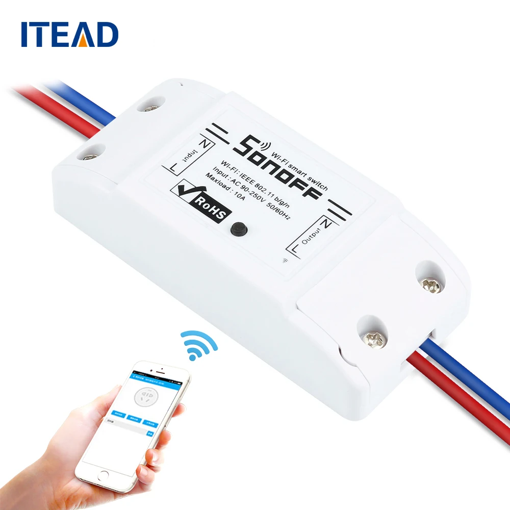ITEAD Sonoff Wireless Wifi Smart Switch APP Control Home Automation Module Timer Universal Switch Light Bulb Electrical Devices
ITEAD Sonoff Wireless Wifi Smart Switch APP Control Home Automation Module Timer Universal Switch Light Bulb Electrical Devices