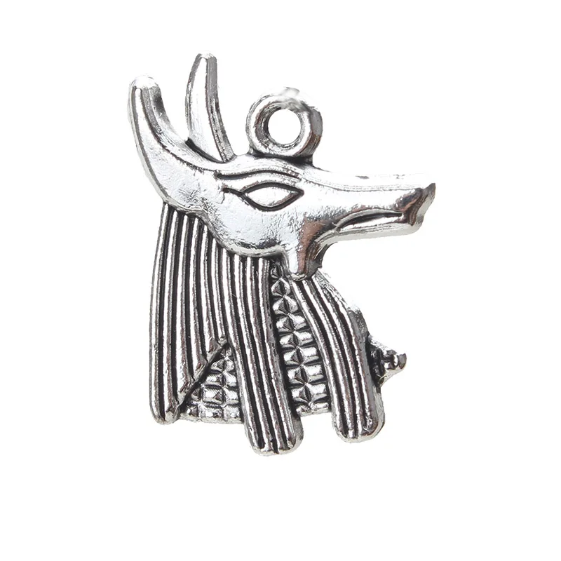 10pcs/lot Silver Retro Charm Anubis Head Shape Charm Earrings Bracelet Necklace Jewelry Accessories 15mm x 20mm Pendant
10pcs/lot Silver Retro Charm Anubis Head Shape Charm Earrings Bracelet Necklace Jewelry Accessories 15mm x 20mm Pendant