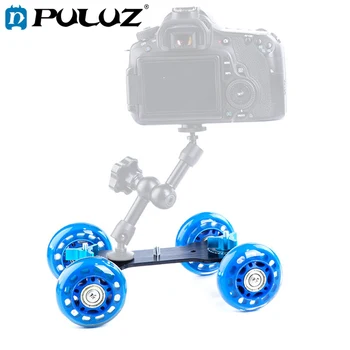 PULUZ Mini Desktop Video Camera Rail Track Truck/Floor Table Slider Track Dolly Car for Canon Nikon DSLR Camera/Camcorders
PULUZ Mini Desktop Video Camera Rail Track Truck/Floor Table Slider Track Dolly Car for Canon Nikon DSLR Camera/Camcorders