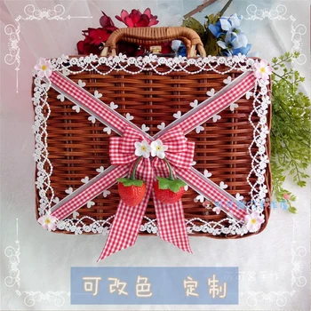 Original lolita suitcase rattan box garden tea party picnic basket red lattice strawberry lace soft sister cute
Original lolita suitcase rattan box garden tea party picnic basket red lattice strawberry lace soft sister cute
