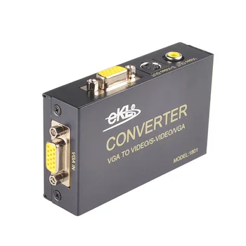 EKL VGA to AV converter 1 port for VGA signal input 1 ports for VGA/CVBS/S-video signal output
EKL VGA to AV converter 1 port for VGA signal input 1 ports for VGA/CVBS/S-video signal output
