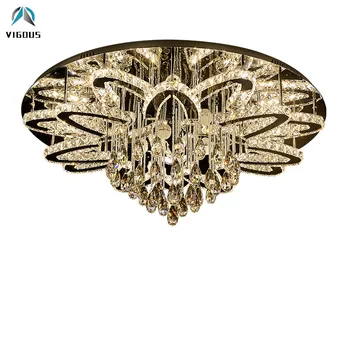 Modern Lustre Dimmable Led Chandelier K9 Crystal Stainless Steel Luminarias Ceiling Chandelier for Living Room Indoor Lighting
Modern Lustre Dimmable Led Chandelier K9 Crystal Stainless Steel Luminarias Ceiling Chandelier for Living Room Indoor Lighting
