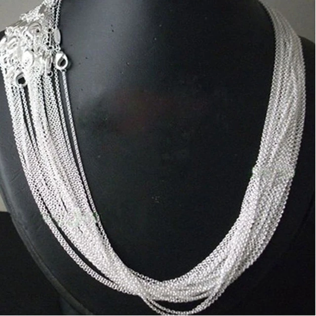 Promotion! wholesale 50pcs/ lot bulk 925 stamped Silver Plated 1mm Link Rolo Chains 16",18" ,20",22",24 inch,925 women's Jewelry
Promotion! wholesale 50pcs/ lot bulk 925 stamped Silver Plated 1mm Link Rolo Chains 16",18" ,20",22",24 inch,925 women's Jewelry