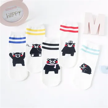 New Japanese Cute Kumamon Women Short Socks Funny Bear Stripes Animal Cotton Sock
New Japanese Cute Kumamon Women Short Socks Funny Bear Stripes Animal Cotton Sock