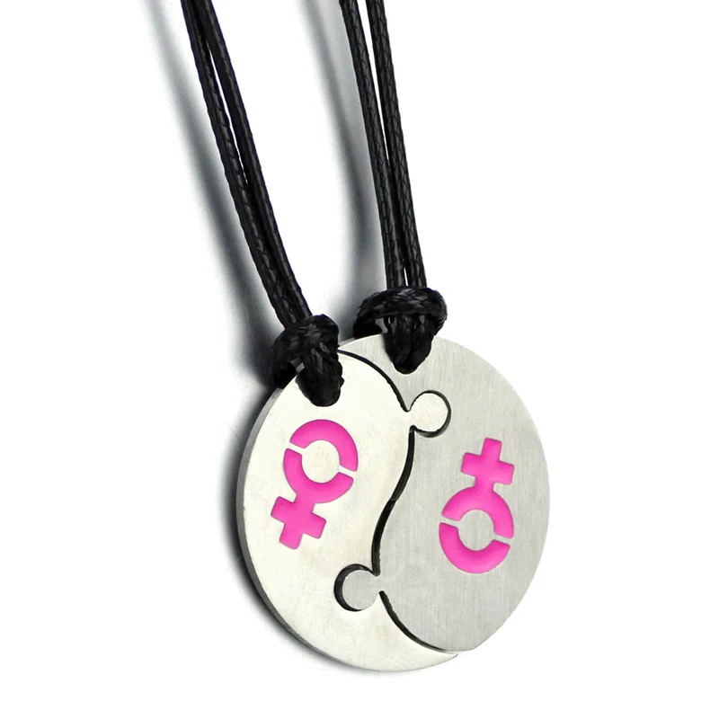 1Pair Couple Necklace Yin Yang Pendant Necklaces LGBT Gay Pride Fashion Jewelry Collar Female Men Best Friends Gifts bijouterie
1Pair Couple Necklace Yin Yang Pendant Necklaces LGBT Gay Pride Fashion Jewelry Collar Female Men Best Friends Gifts bijouterie
