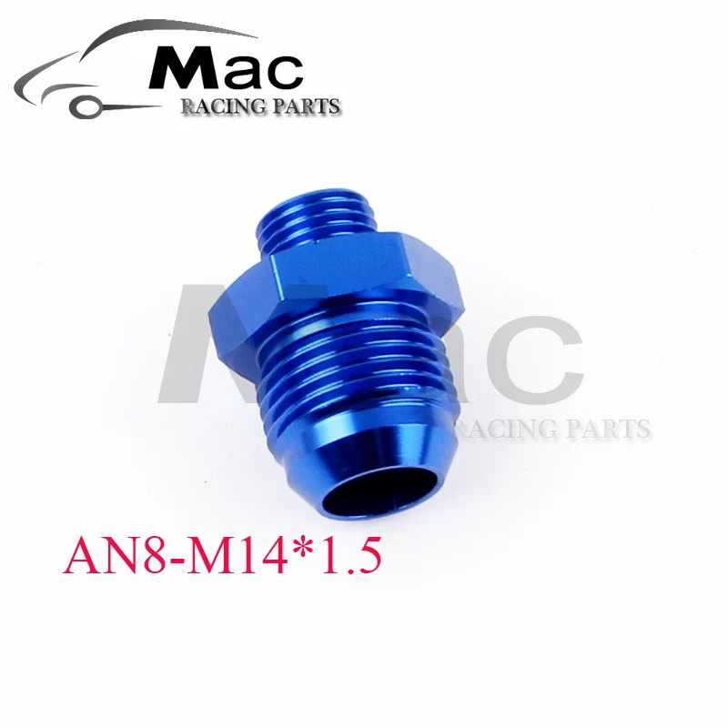 AN8-M14*1.5 auto oil cooler hose fitting adapter male connector aluminum