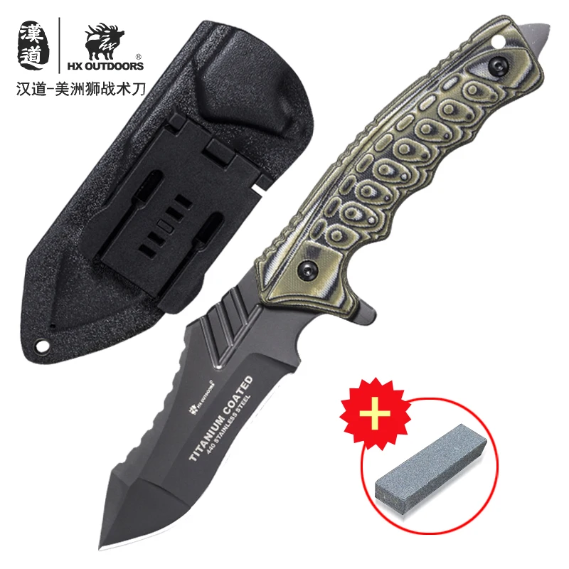 HX DOTDOORS D-188 outdoor survival tactical knife, high sharp with wild survival knife, non-slip handle 440 blade knife
HX DOTDOORS D-188 outdoor survival tactical knife, high sharp with wild survival knife, non-slip handle 440 blade knife