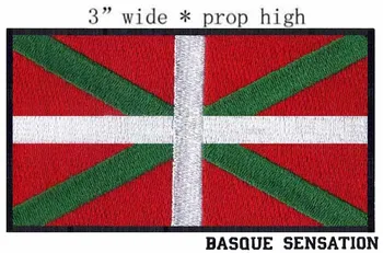 3" wide Basque Flag Spain embroidery patch for small badge/patch rock/sew on iron on badges
3" wide Basque Flag Spain embroidery patch for small badge/patch rock/sew on iron on badges