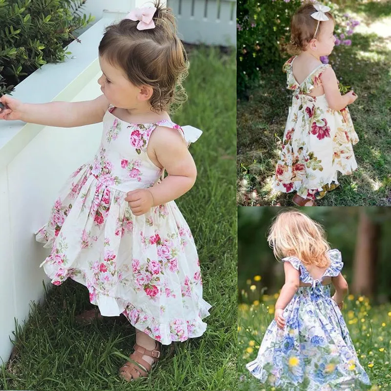 2019 Summer Floral Ruffles Girl Dress Children Clothing Sleeveless Casual Party Beach Holiday Dress Toddler Baby Girl Clothing
2019 Summer Floral Ruffles Girl Dress Children Clothing Sleeveless Casual Party Beach Holiday Dress Toddler Baby Girl Clothing