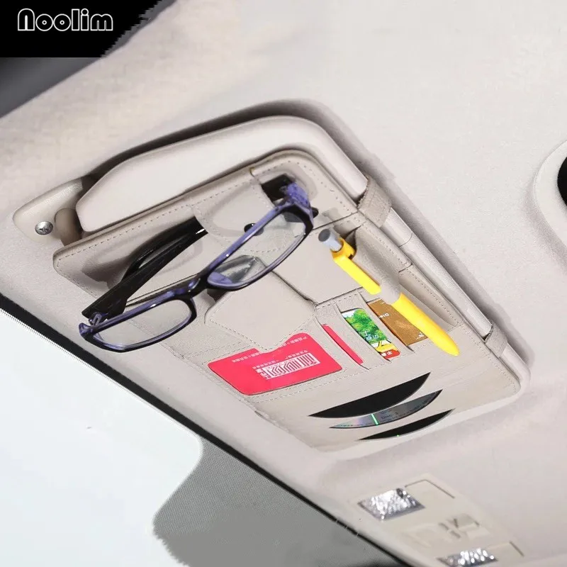 NOOLIM Multi Function Sun Visor CD Card Clip Bag Glasses Pen PU Car Card Package Organizer Auto Accessories DVD Storage Holder
NOOLIM Multi Function Sun Visor CD Card Clip Bag Glasses Pen PU Car Card Package Organizer Auto Accessories DVD Storage Holder
